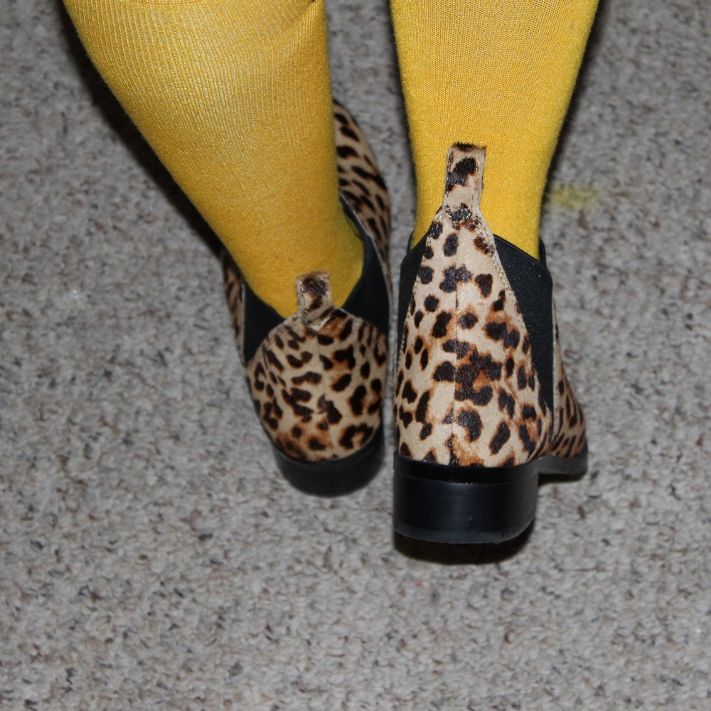 Animal Print Booties